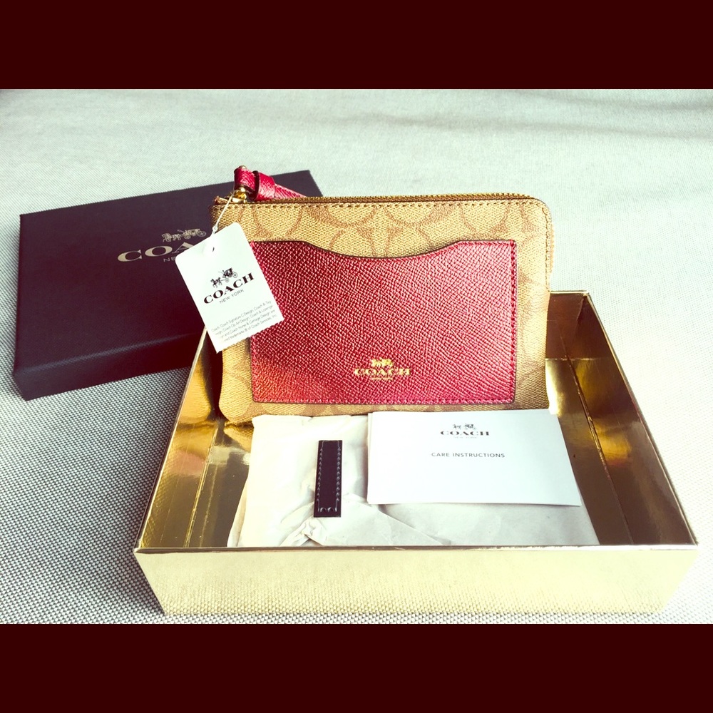 Sale! Signature Coach Wristler (Mini Bag / Wallet)